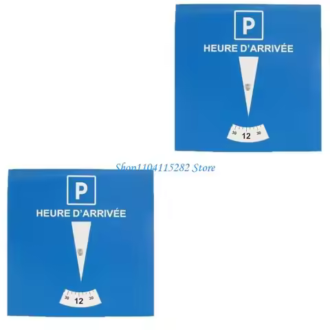 1/2pcs Blue Zone Parking Discs for Safe Car Parking Time Management in European Zones Paper Construc