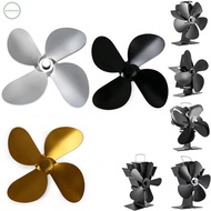 GORGEOUS~Enhance the Performance of Your Heat Powered Stove Fan 4 Blade Black Replacement