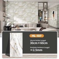 (HL-107) Marble Vinyl Wall Paper 30x60 Marble Granite Sticker 5 Sheets