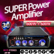 A-09 Ampli Amplifier Bluetooth Karaoke Home Theater FM Radio 1.200W