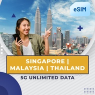 Esim Singapore, Malaysia, and Thailand Esim Best Price Unlimited Data 1-30 Days