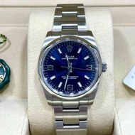 2019年 Rolex Oyster Perpetual 114200 34mm 停產 藍面 369