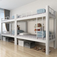 Double Decker Bed Frame Double Bed Loft Bed High Low Wooden Bunk Bed Bunk Bed for Kids s Staff Dormitory Students Apartment Bed Staff Dormitory Double Decker Bed