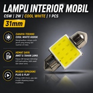 Car Interior Light C5W COB LED Plate Dome Light Cool White 2W 1 PCS - BA9S