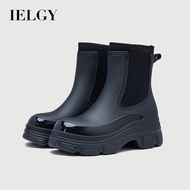 IELGY 2025 Women's Shoes Women's Boots White Smokepipe Boots British Style Ankle Boots Soft Chelsea 