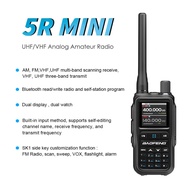 5R Mini Walkie Talkie Bluetooth program UHF VHF Multi-Bands FM AM Type-C Charger 999CH Radio