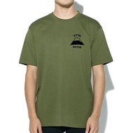 左胸 Mt Fuji 3776 短袖T恤 軍綠色 富士山 日本 雪 禮物