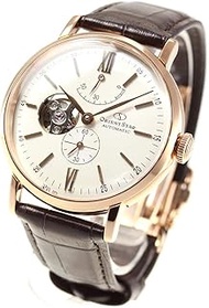 Watch RK-AV0001S Orient Star Classic Semi-Skeleton Men's Automatic Watch, Brown, Dial color - white, Classic