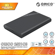 ORICO Enclosure Case External HDD SSD 2.5 inch SATA USB TypeC - 2521C3