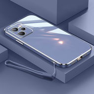 Case Plating Realme C35 Soft Case Lanyard Terbaru Premium Casing