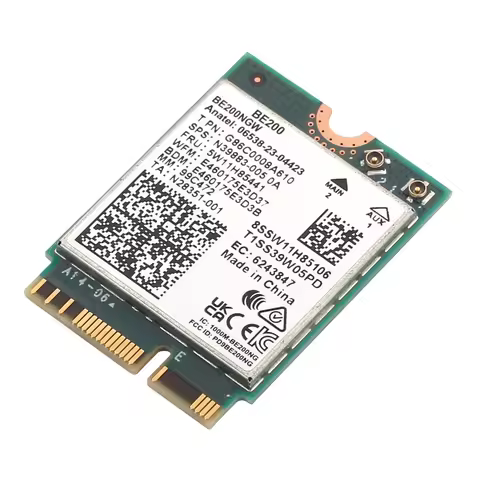 Wi-Fi 7 BE200 Bluetooth 5.4 Wifi Card BE200NGW 2.4/ 5/ 6 GHz 5.8 Gbps For Windows 10/11 PC Laptop