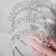 Headband Happy Birthday Rainbow Diamond