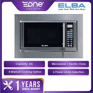 (AUTHORISED DEALER) ELBA ITALY EMO-2306BI 23L 8 COOKING FUNCTIONS BUILT-IN MICROWAVE OVEN