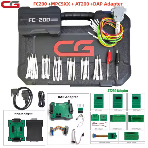 CGDI CG FC200 ECU Programmer Full Version with AT200 & MPC5XX Adapters for BOSCH Support Read/Write 