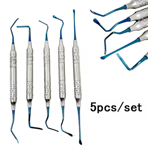 5Pcs Dental Periodontal Ligament Separator Bone Vista Tunneling Procedure Titanium Implant Dental In