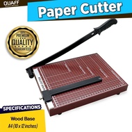QUAFF Metal Base Paper Cutter Metal Base A4 | A3 | B4 | A5 Size Duty Guillotine Manual Trimmer