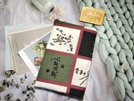 貓咪系列-和風貓漫畫款布書套-精美布書套-布書衣可適用A5-25K