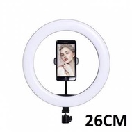 Đèn livestream 26cm kèm chân đèn hỗ trợ livestream facebook - bigo - quay tiktok studio make up tran