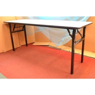 Banquet Table size 60W x 180L x 75H cm, strong 32 x 32 mm foldable leg, Foldable table, Study table