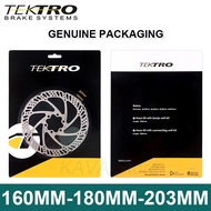 TEKTRO DH Bike Rotor 160/180/203mm Mountain Bicycle Disc Brake Rotors MTB Brakes Pad E10.11 for Shim