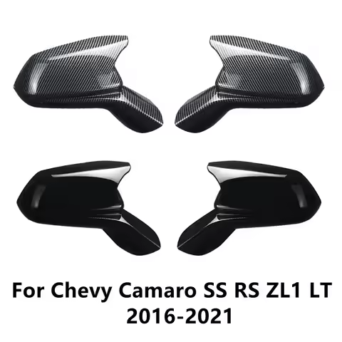 Mirror Cap Cover For Chevy Camaro LT SS RS ZL1 2016-2022 Rearview Side Mirror Cover Wing Cap Exterio