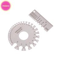 Cheesenm 0-36 Round AWG SWG Wire Gauge Thickness Ruler Gauge Diameter Stainless Steel Measurer Tool 