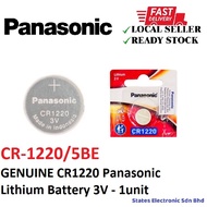 GENUINE CR1220 Panasonic Lithium Battery 3V (CR-1220/5BE)