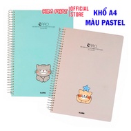 Sổ lò xo A4 Caro (6 x 6 mm) KLONG 590 / 591 - 200 / 300 trang