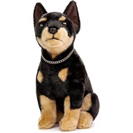 Realistic Doberman Dog Plush Toy - Simulation 12" Standing Doberman Noble Pet Dog Stuffed Animal Pup