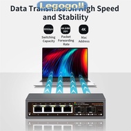 Legogoll 2.5Gbps Ethernet Switch 4 Port 2500Mbps Network Switcher 2 Port 10G SFP+ Slot Home Lab Hub 