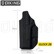 Oiking IWB Kydex Holster Con-cealed Belt G-un Case for CZ P10C/CZ P07/SIG M17 M18 SP2022/G19/G26/MP4