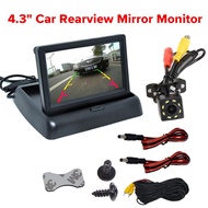 Xe Gấp Màn Hình Màn Hình Xe 4.3 Inch Video HD Đỗ Xe Ô Tô TFT LCD Màn Hình Với Camera Chiếu Hậu Lùi C