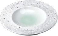 Mino Ware 29708474 Platter, Commercial Use, Made in Japan, 8.7 x 1.0 inches (22 x 2.5 cm), Round Pla