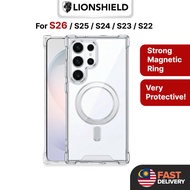 (MY) Magnetic Clear Case, Compatible with Samsung S26 Ultra / S26 Plus/S26/S25/FE/S24/S23/S22 - Tran