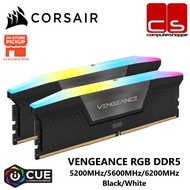 Corsair VENGEANCE RGB  DDR5 Desktop Gaming Memory RAM - 5200MHz/5600MHz/6000MHz/6200MHz/7200MHz (Bla