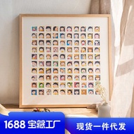 1 Grid Photo Love Graduation Anniversary Gift Photo Frame 48 Grid 36 Grid Children Growth Luffy Fram