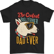 Bull Terrier Dad Fathers Day Dog Mens Tshirt