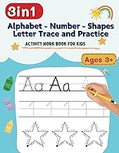 3in1 Trace Letter Practice Writing Activity Workbook for Kids: Alphabet Activity Book For Workbook w