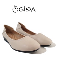 Gisa Women Slip On Ballet Casual Flat Shoes -Beige/Black NKGS4187