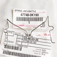 Disc Brake Fitting Front Brake Pads Fortuner Hilux Vigo 47748-0K190