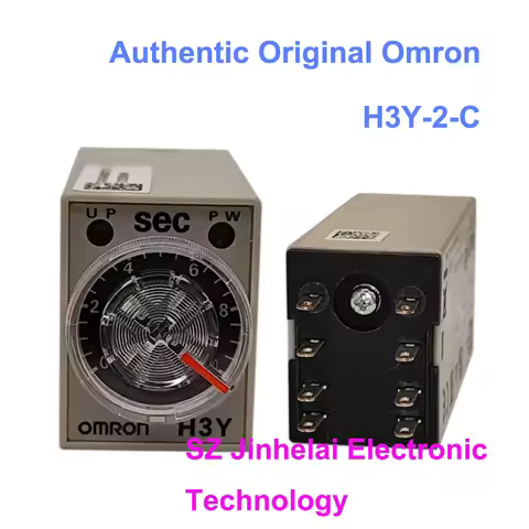 New Original Omron Time Relay Micro Timer compatible with MY relay H3Y-2-C H3Y-4-C 24VDC 220VAC 1S 5