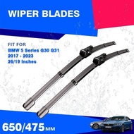 For BMW 5 Series G30 G31 2017 - 2023 Touring Front Rear Windshield Wiper Blades Windscreen Accessori