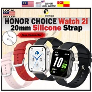 Strap Fits For HONOR CHOICE Watch 2i / Rossini Watch 2i,20mm Silicone Color Strap, Tali Jam 20mm
