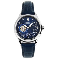 Orient Open Heart RA-AG0018L RA-AG0018L10B Automatic Womens Blue Leather Watch