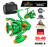 [NEW] Ajiking Rome X Heavy Duty Saltwater Spinning Fishing Reel Big Game Max Drag (35kg-40kg) With R