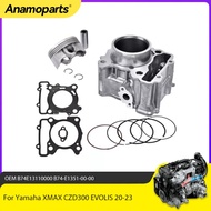 STD 70mm Big Bore 76mm Engine Cylinder Piston Gasket Kit For 2017-2023 Yamaha X-MAX300 XMAX 300 ABS 