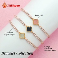 Gelang Tali Serut Kombinasi Emas Clover J5 Ismoyo