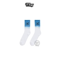 ADLV Two-Tone Gradient Socks (White/Blue)
