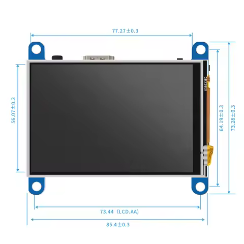 Raspberry Pi Screen Touchscreen 3.5 Inch Mini HDMI Monitor LCD Screen 480*320 Compatible with Raspbe