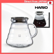 HARIO V60 Glass Server 800 Clear 800ml for 2-6 Cups Microwave Safe XGSR-80-TB